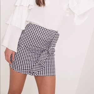 Gingham Ruffle Skirt